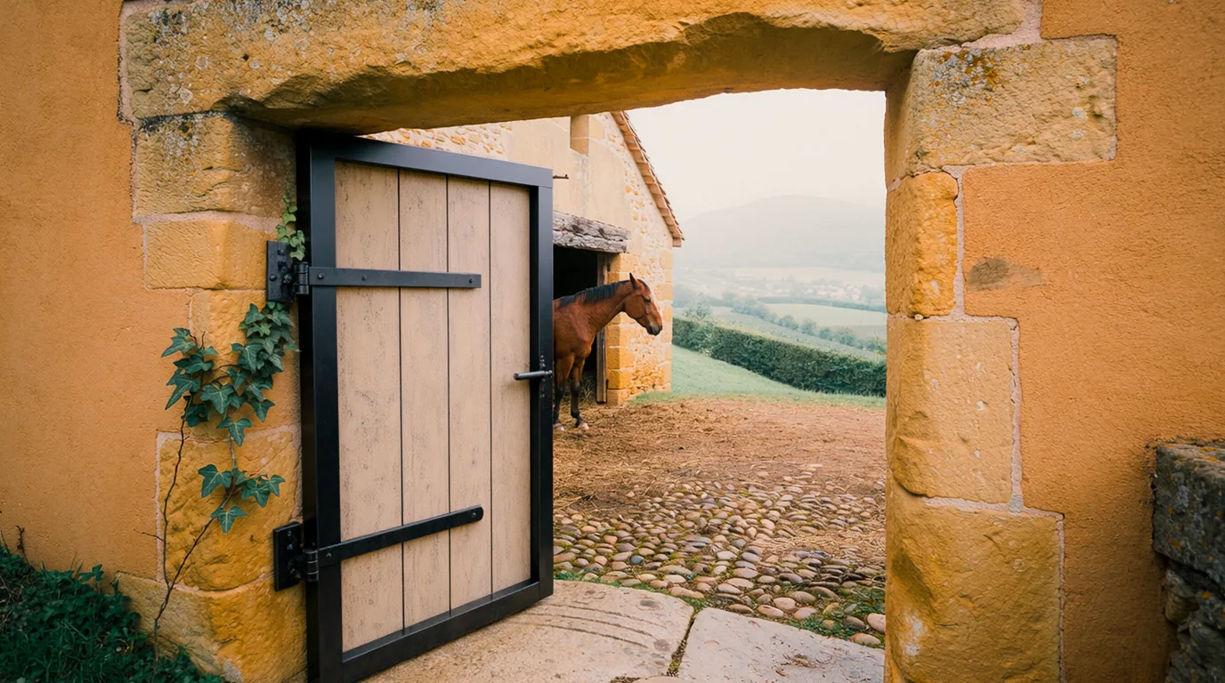 Entrée, Écurie de la Moiniere, centre équestre à Soucieu-en-Jarrest